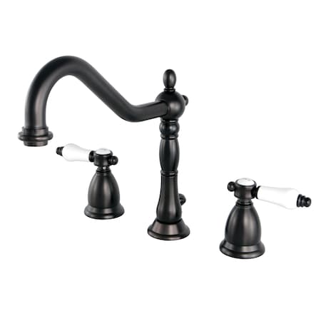 Kingston Brass 8" Widespread Bathroom Faucet, Oil Rubbed Bronze KS1995BPL